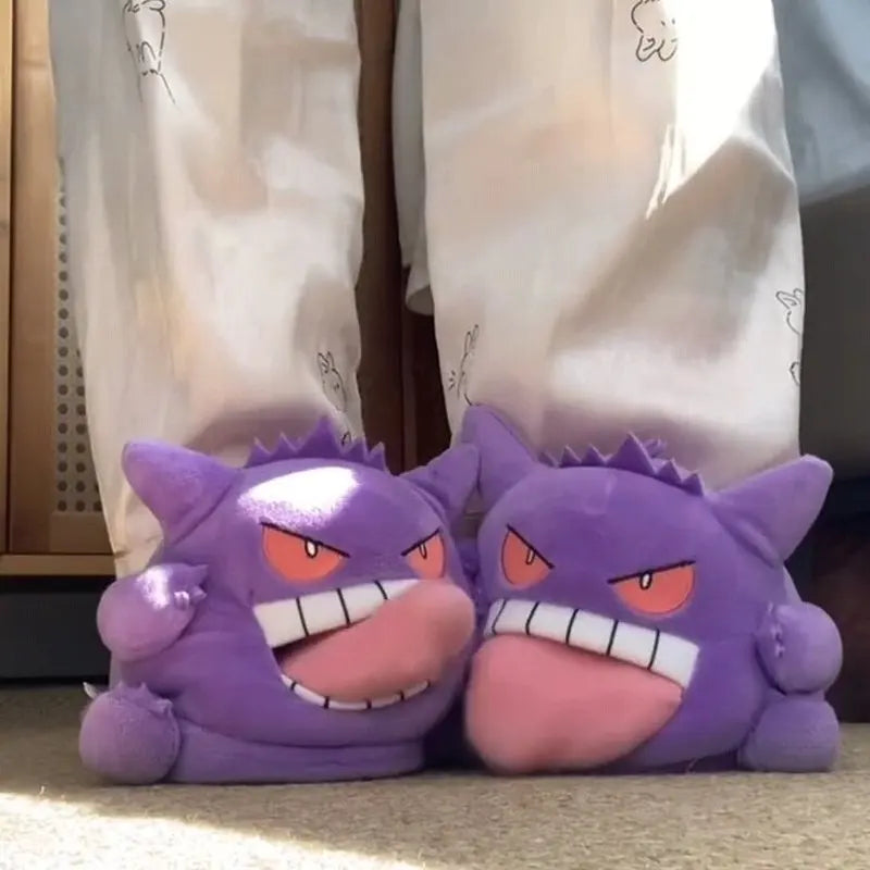 Gengar Shadow-Step: Gamer Plush Slippers
